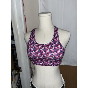 Crazy 8 Geometric Pattern Halter Bikini Swimsuit Top ,Teen Size L 10 / 12